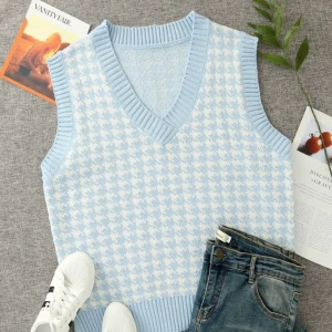 Blå väst - Väldigt skönt material! Frakt är 42kr💕