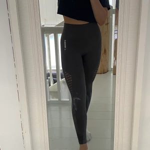 Gymshark byxor - Säljer mina fina gymshark byxor då jag köpt ett par andra och dessa kommer inte till användning. Jag har endast använt dom 2 gånger så de är i fint skick!😊otroligt sköna och väldigt högmidjade💕 jag är 1,74 och längden är perfekt🤩  