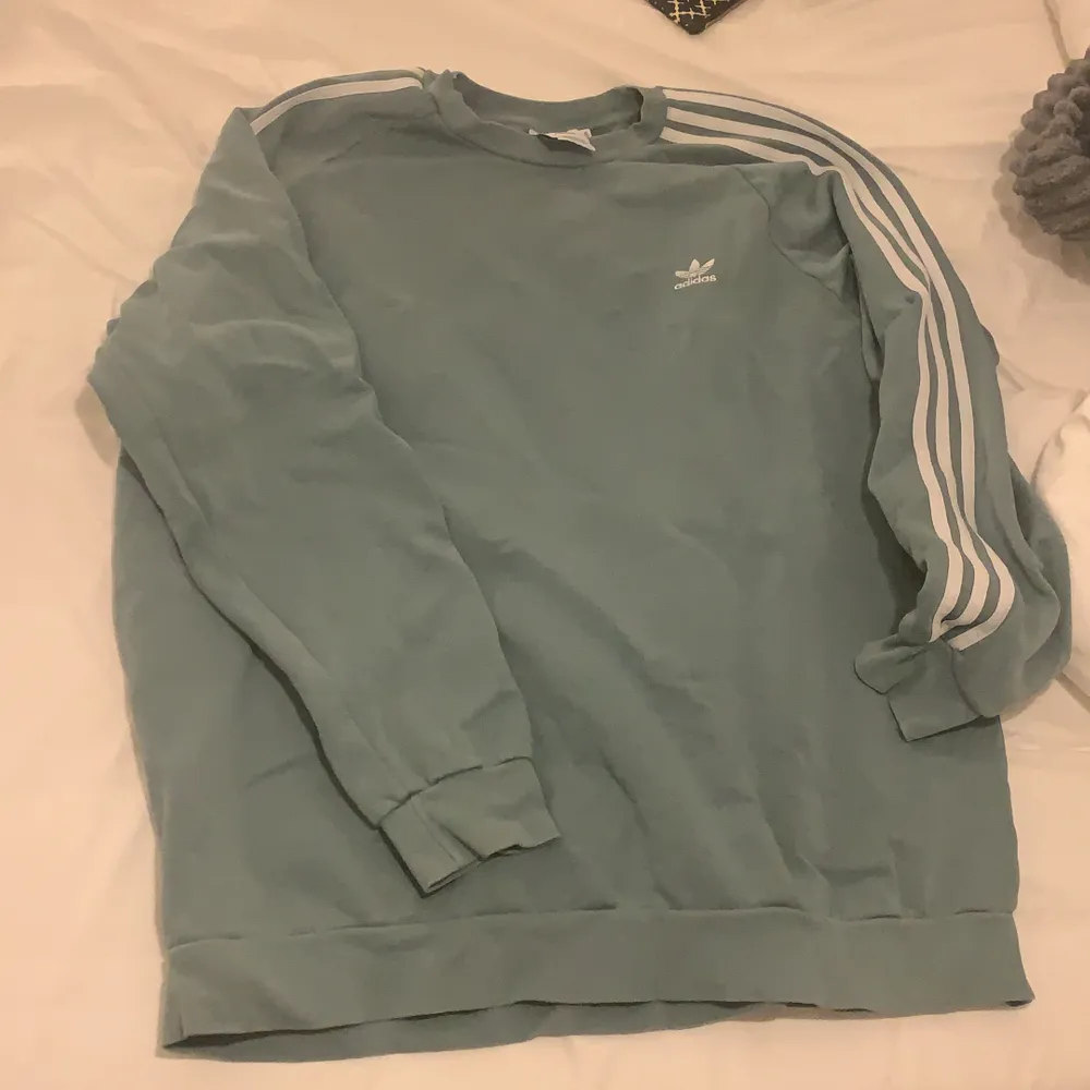 En oversized sweatshirt från Adidas. Köpte den förra sommaren från Kennedies så den är väl använd, men de är inget skador eller så på den.. Hoodies.