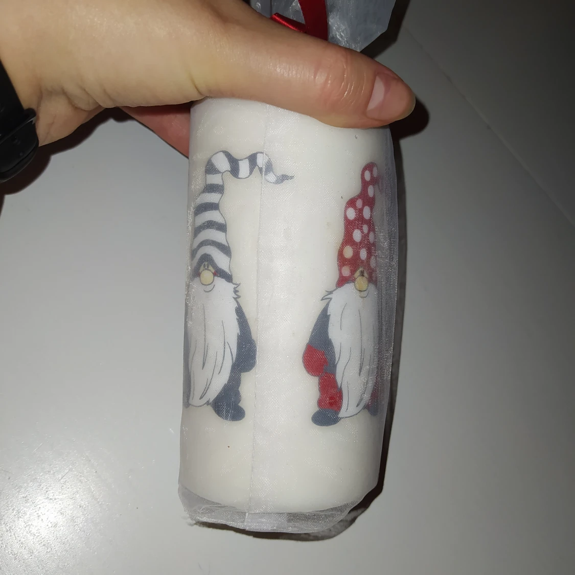 Tomte ljus i förpackning