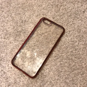 Mobilskal - Genomskinligt skal med rosé kanter💓köparen betalar frakten