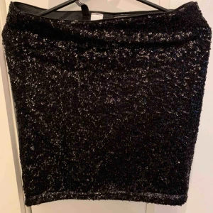  - Snygg svart paljettkjol endast använd en gång från Divided.