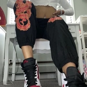 Dragon byxor storlek s - Detta plaget är jätte bra den passar perfekt men jag har aldrig använt dem eftersomn jag har två likadana byxor. Jag säljer dem för 100 kr🤍🤍