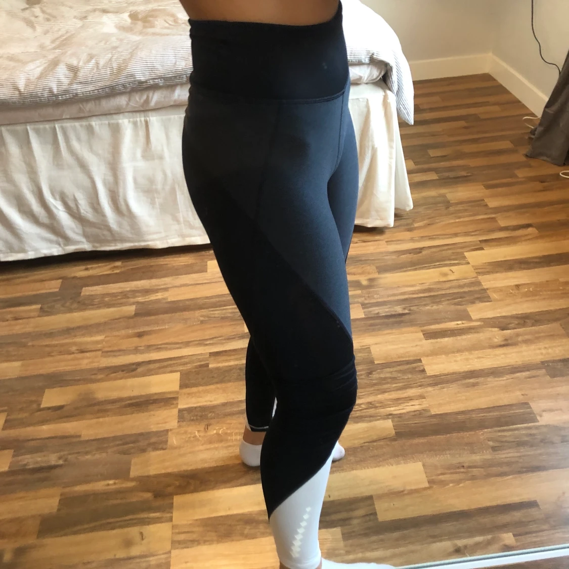 Blå träningsthights  - 90