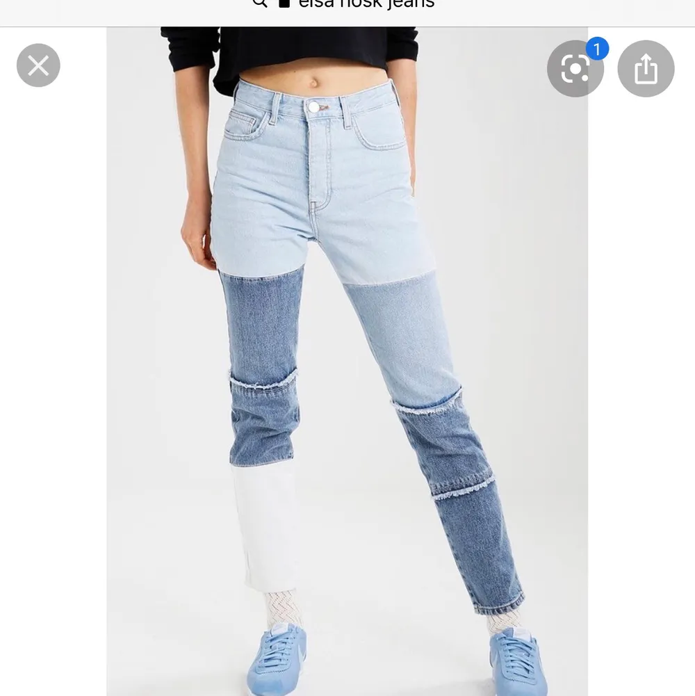 Så snygga jeans från Elsa hosks kollektion med BikBok i strl S, topp skick . Jeans & Byxor.