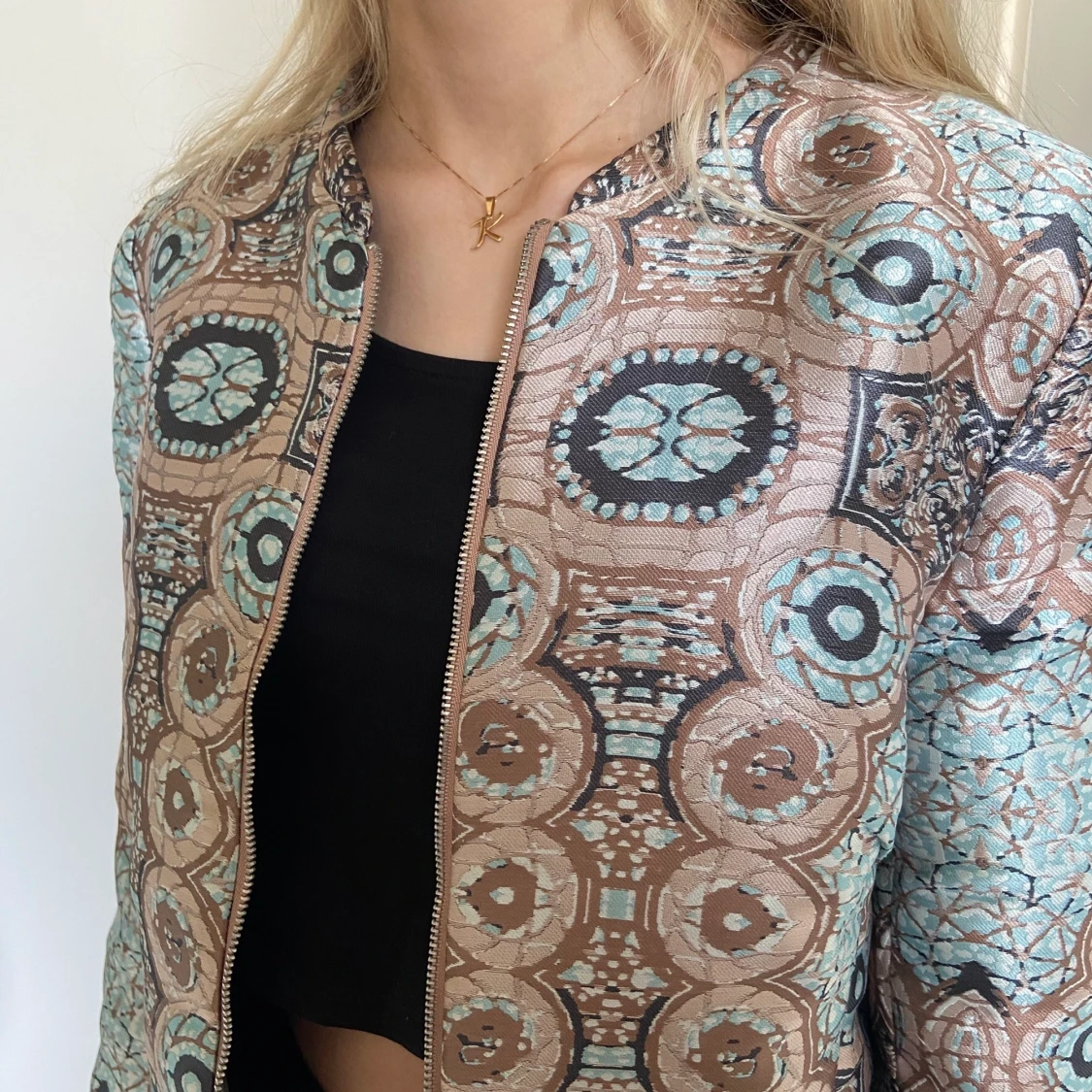 Mönstrad Jacka - 90