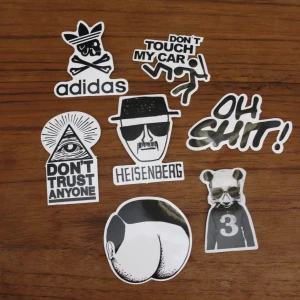 PAKET 7 st klistermärken  - 9 st klistermärken alla för (säljer ej separat)  Frakt 11:- skriv vid frågor! 