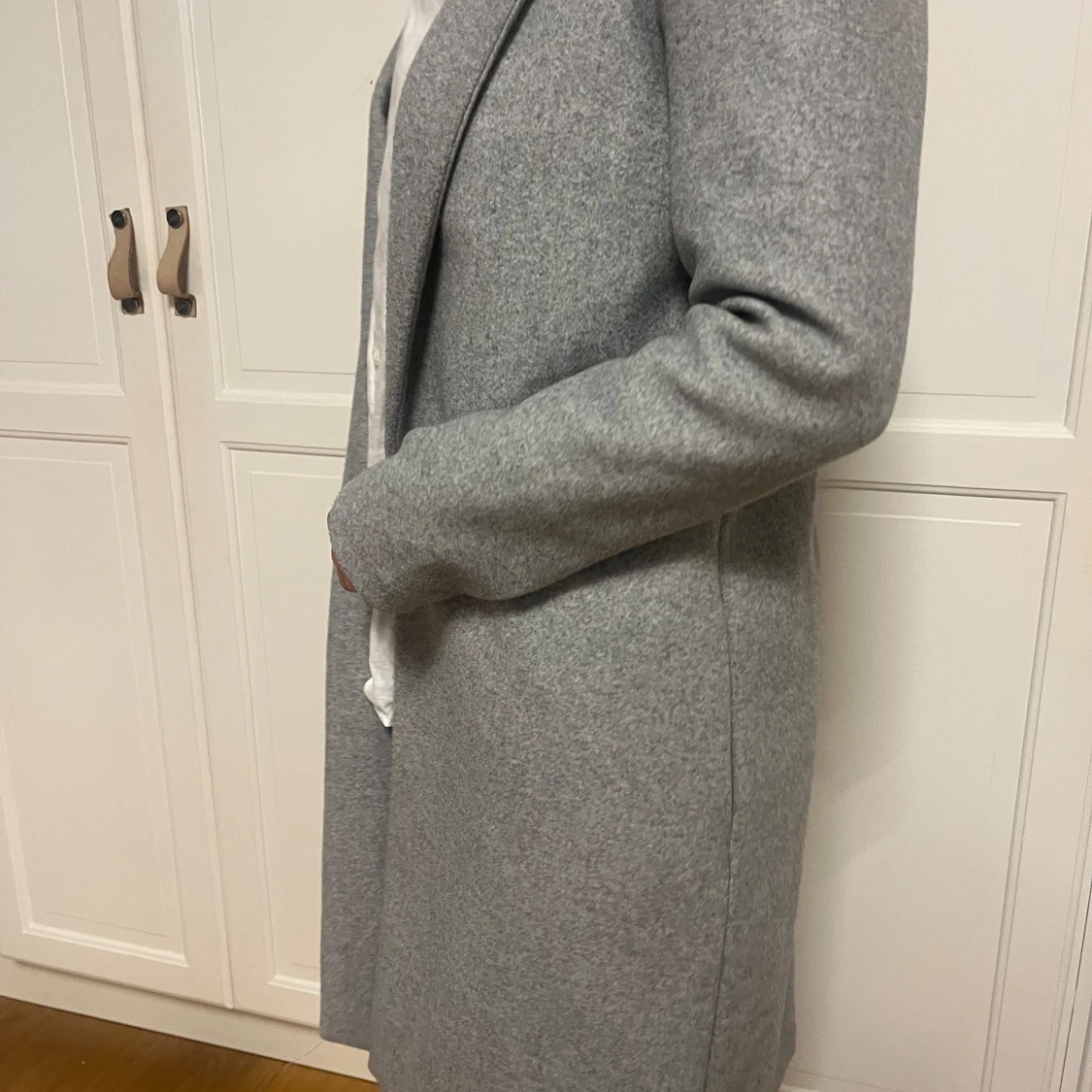 Grå lång kappa - 2
