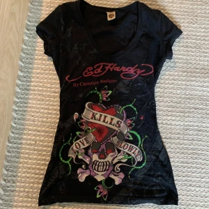 Ed hardy top - en ed hardy tröja som knappt har använts ! skriv privat om frågor över mått eller fler bilder (använd gärna köp nu) 💌