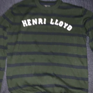 Sweatshirt  - Grön och blårandig tröja.