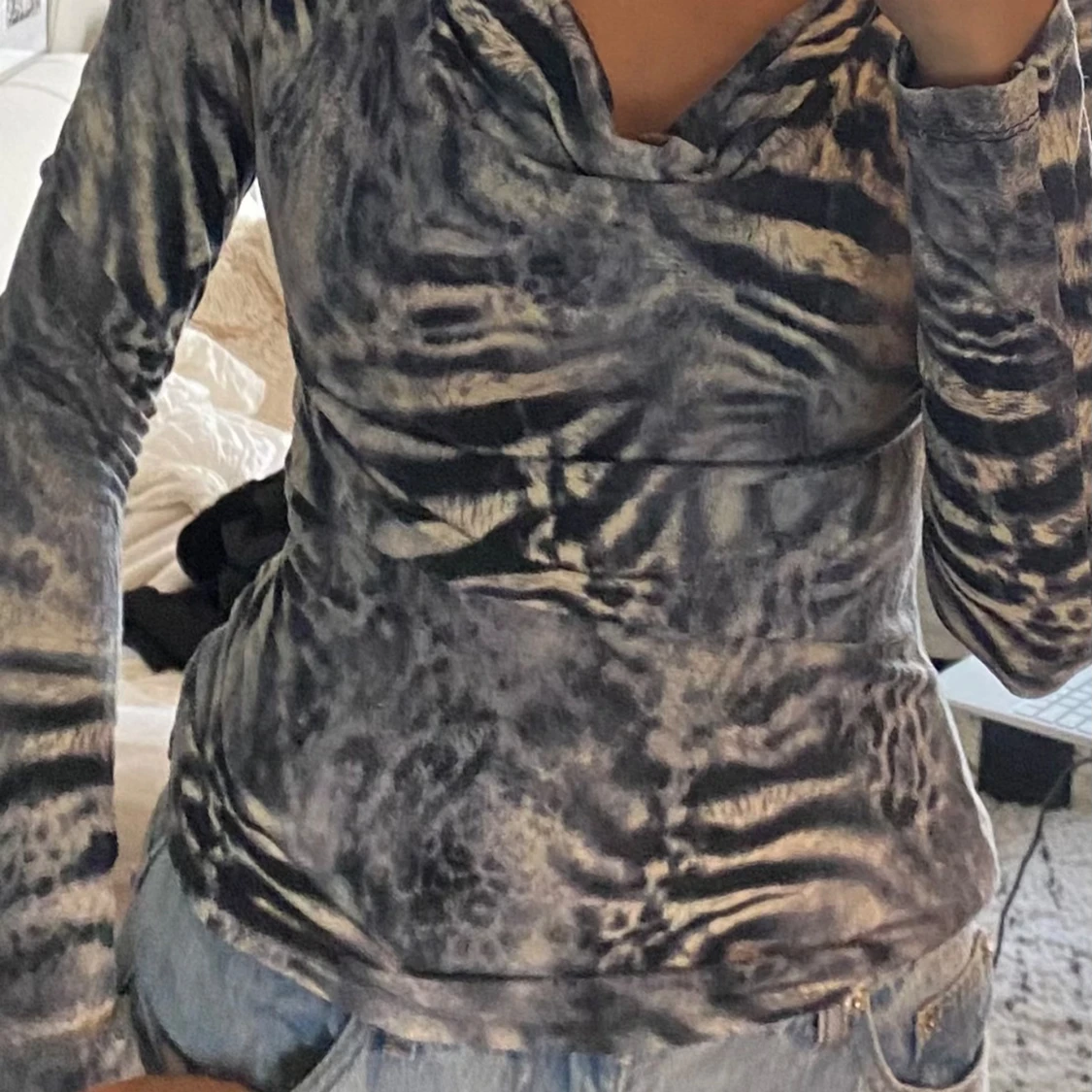 Djurmönstrad topp - 91