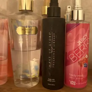 Säljer tre av mina body mists då de inte kommer till användning längre, alla har ungefär 100-125ml kvar i sig (alltså typ hälften)🌺 En för 100kr🩷 Alla 3 för 220kr🩷 (pris kan diskusteras💕)