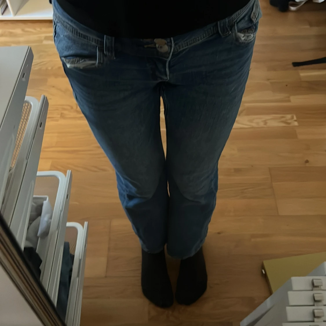 Blå jeans från Gina Tricot