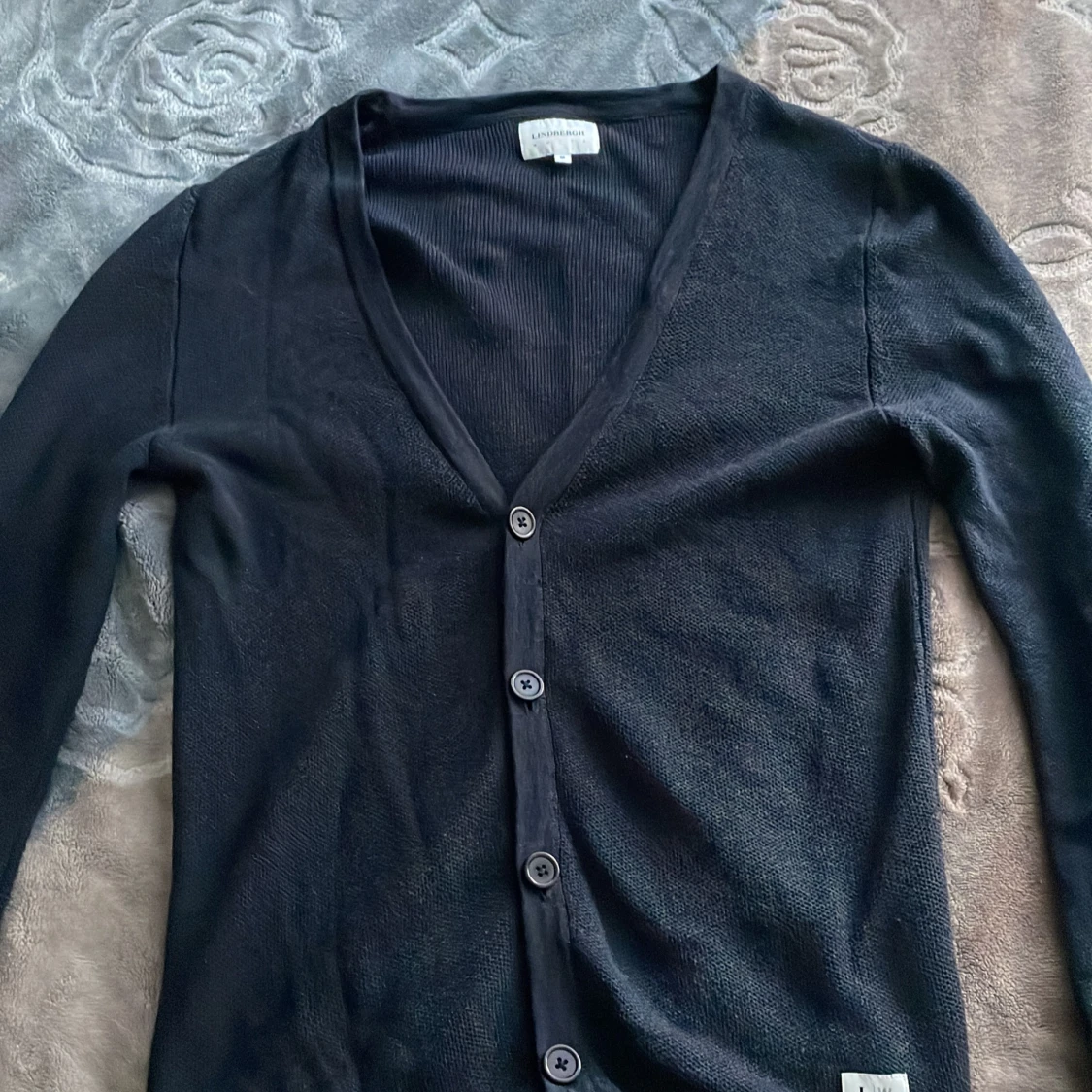 Mörkblå/Marinblå kofta från Lindbergh
