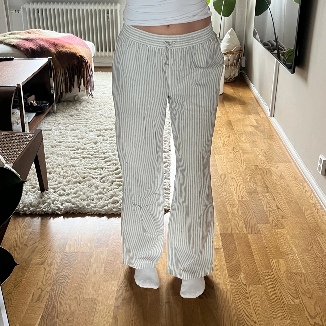 Randiga pyjamasbyxor 