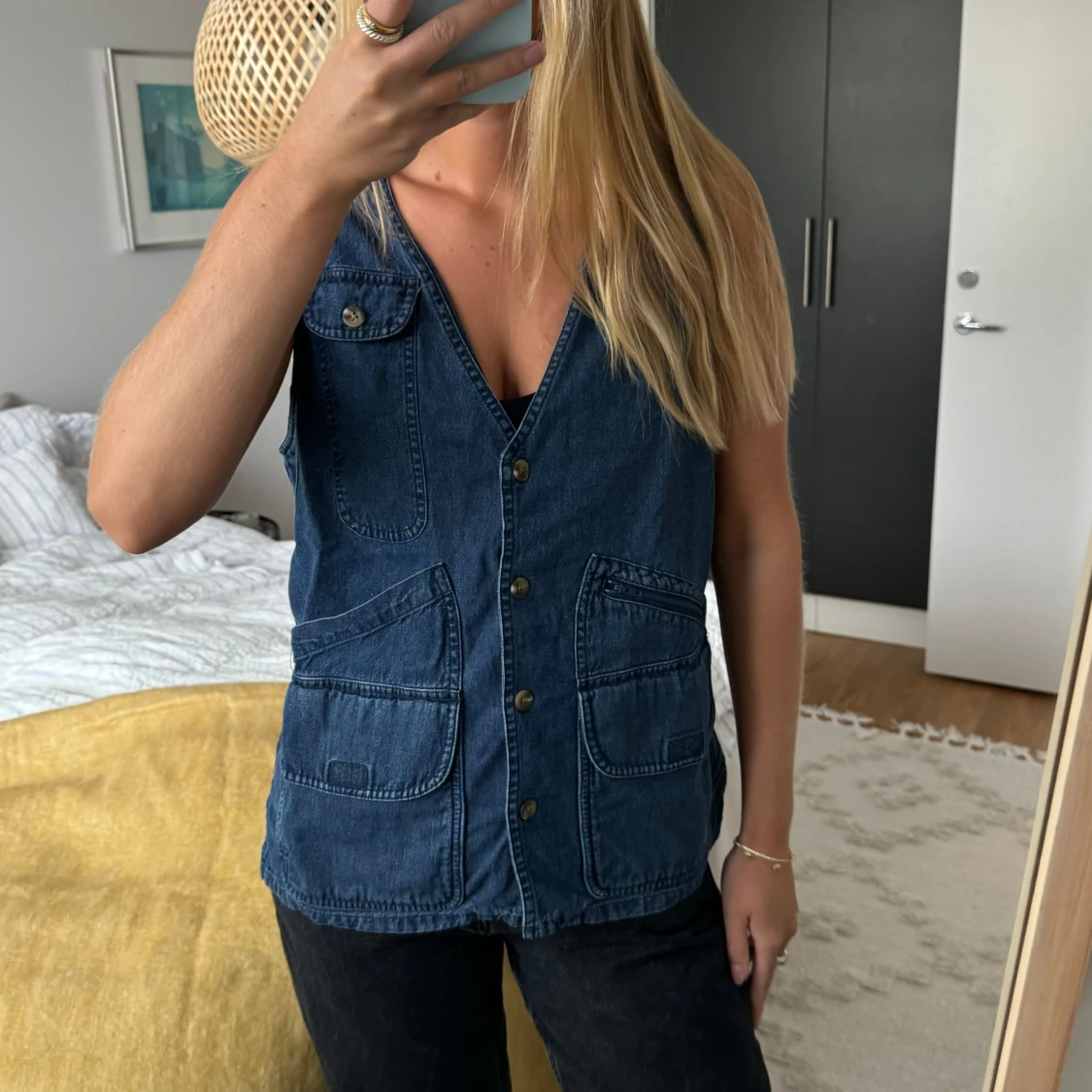 Oversized Jeansväst