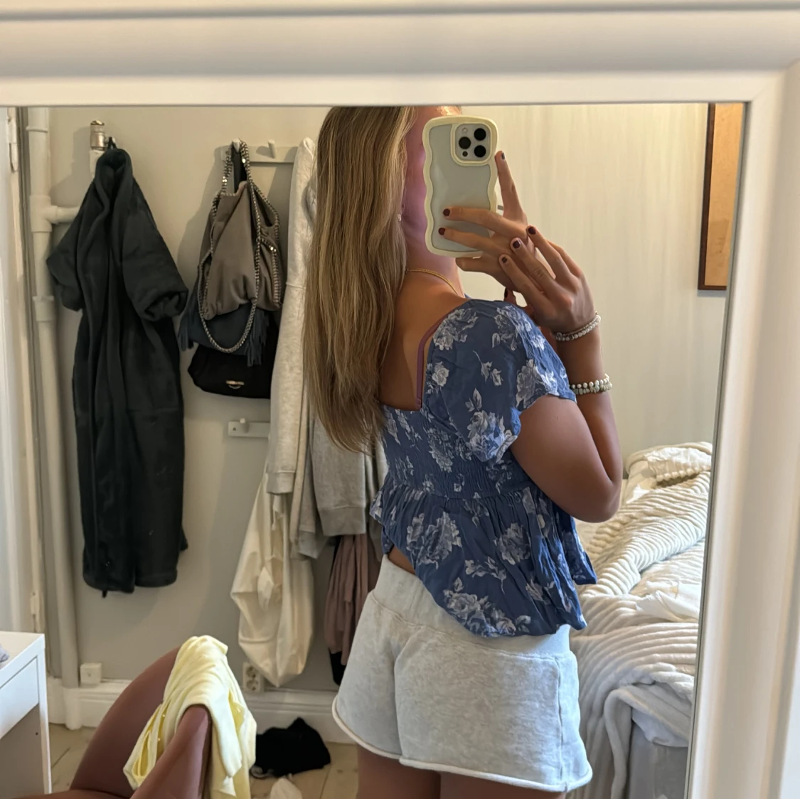 Blommig topp - 91