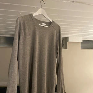 Grå långärmad tröja från Filippa K - Säljer en stilren grå merinoull tröja från Filippa K. Tröjan är i bra skick och har inge tecken på användning! Hör av dig vid funderingar! 🙌