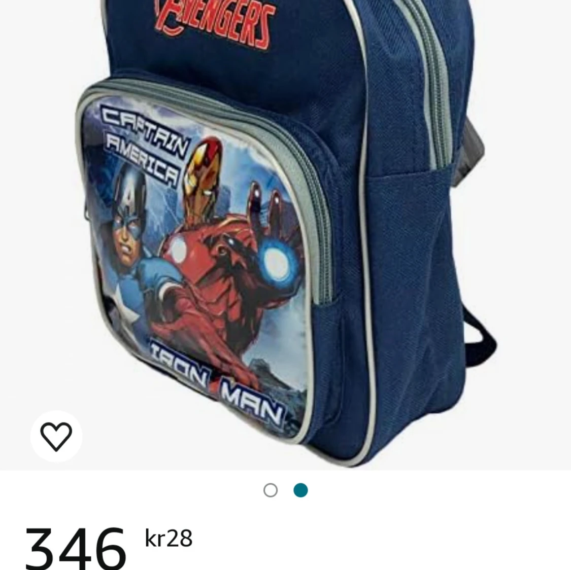 NY Avengers ryggsäck med Captain America och Iron Man - 92