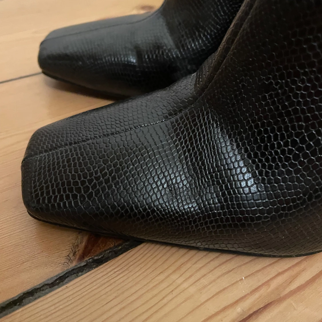 Svarta boots med klack - 91