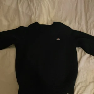 Svart tröja från Dickies - Säljer en svart tröja från Dickies i storlek S. Tröjan har en enkel design med rund hals och långa ärmar. Perfekt för en stilren och avslappnad look.