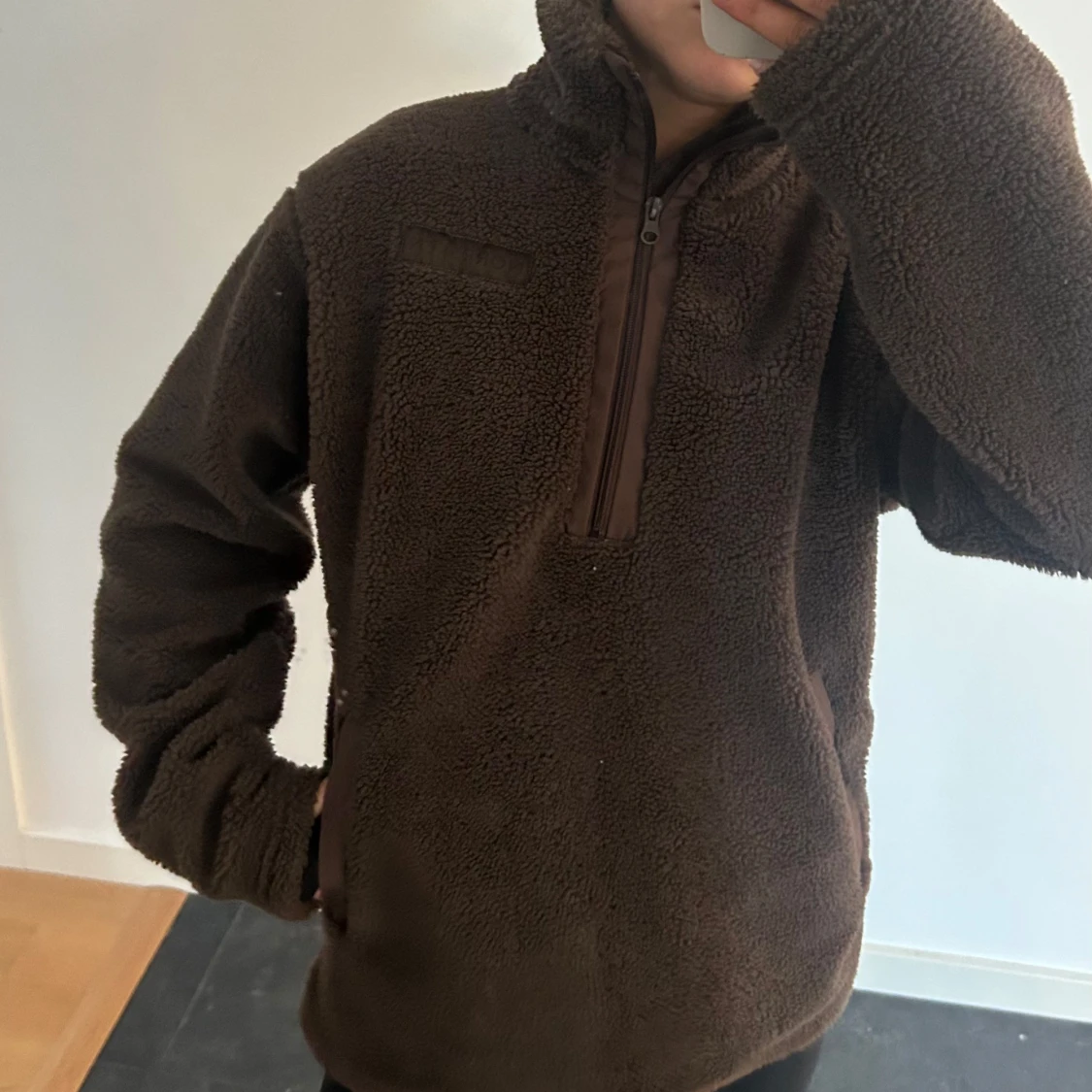 Brun teddyjacka  - 93