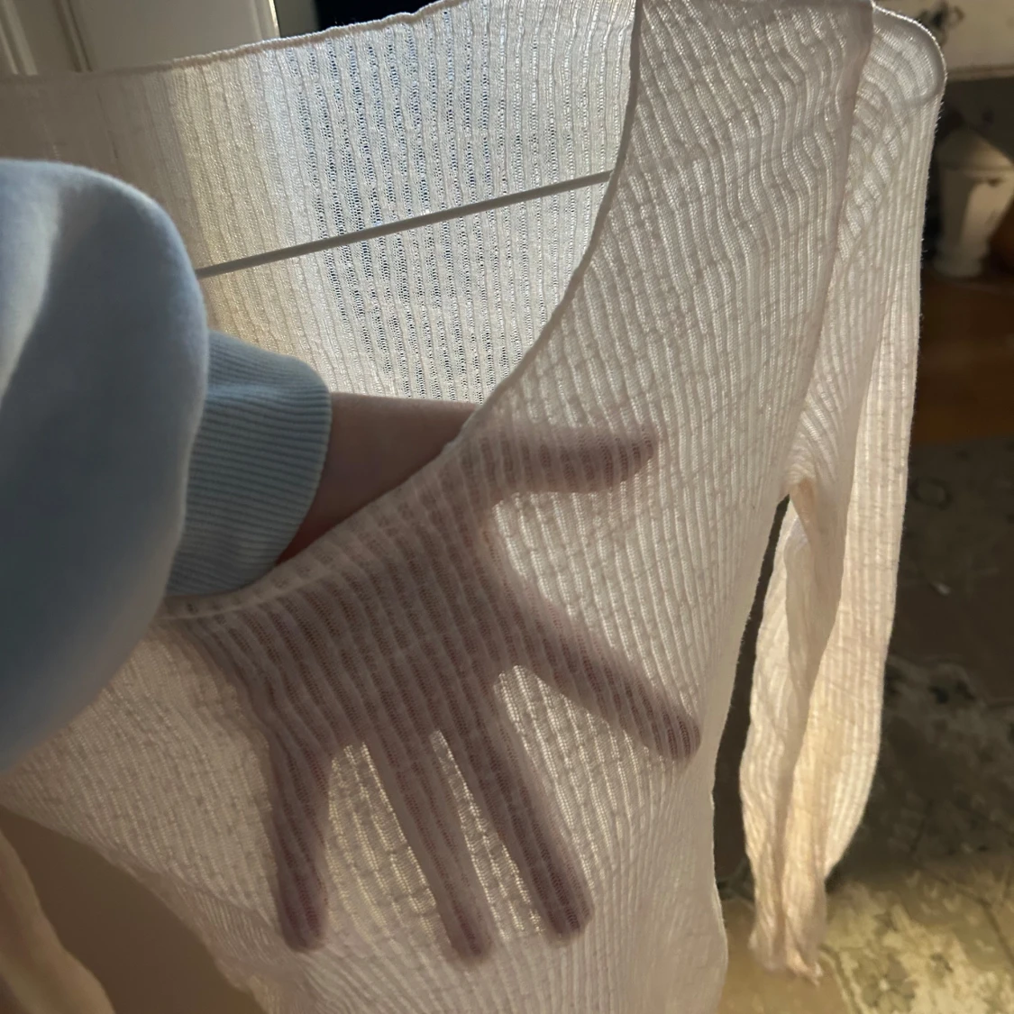 Vit see through topp - 1