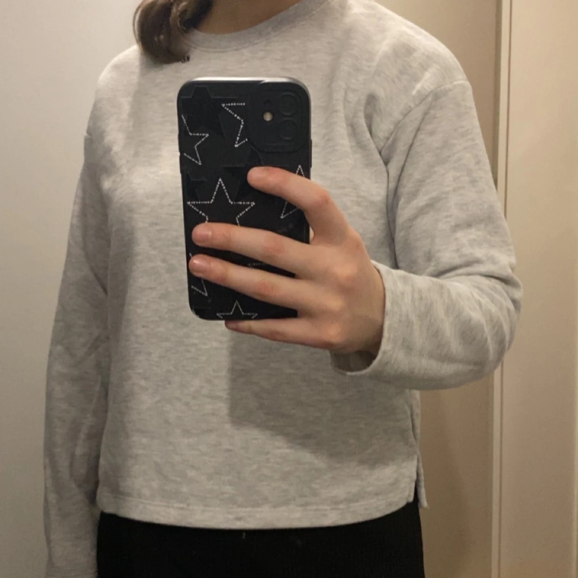 Grå sweatshirt - 90