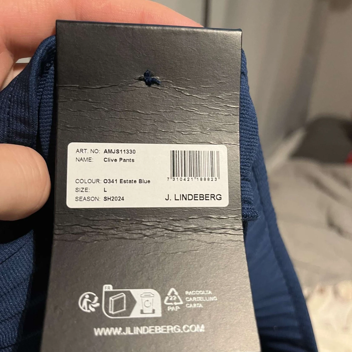 Blå byxor från J. Lindeberg - 90