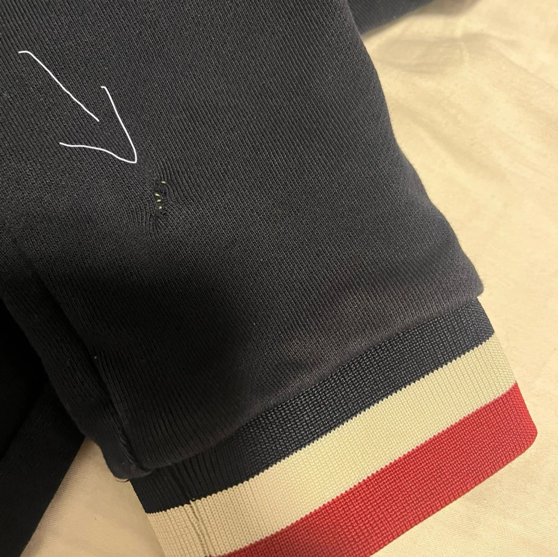 Mörkblå zip hoodie från Moncler - 92