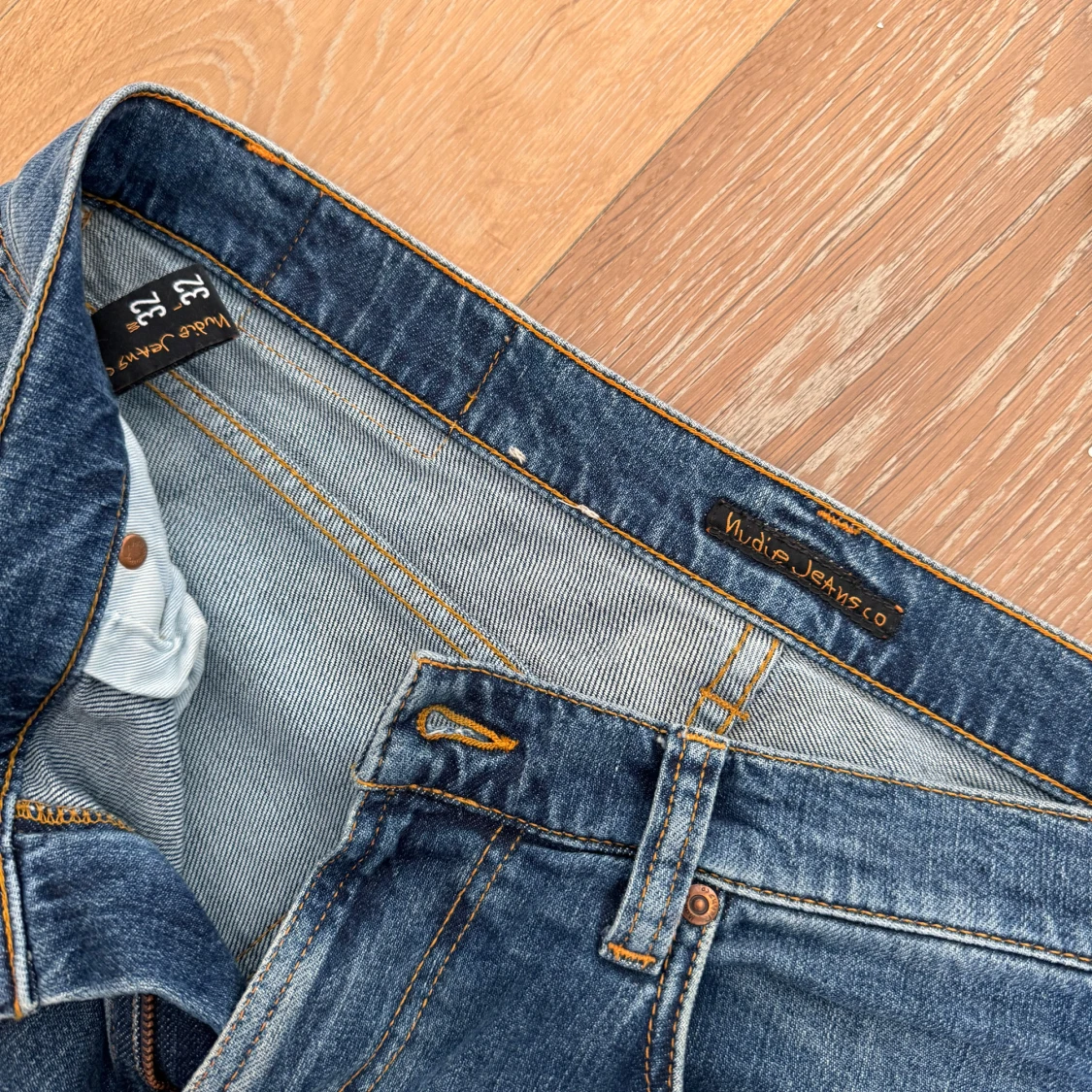 Blå jeans från Nudie Jeans - 90
