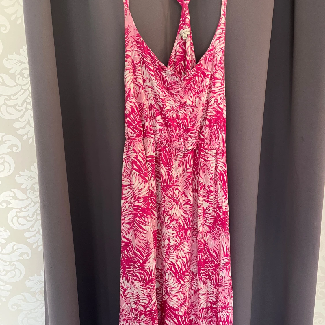 Superfin rosa långklänning 