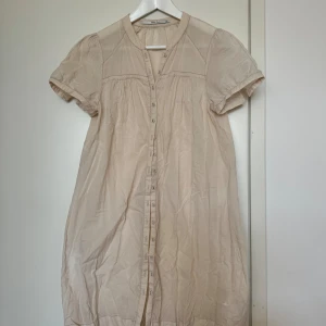 Part Two sheer dress in Beige - Beige dress with covered buttons. Sheer and light, perfect as a beach cover-up! 🏖️ 