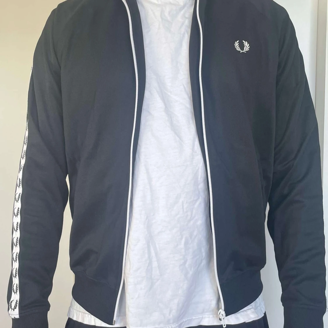 Fred Perry Taped Track Jacka Svart - 90