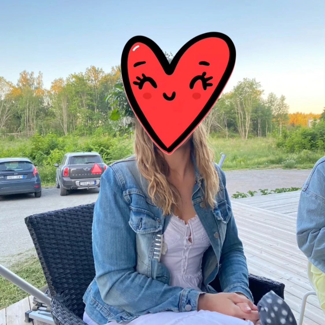 Vit långklänning - 92