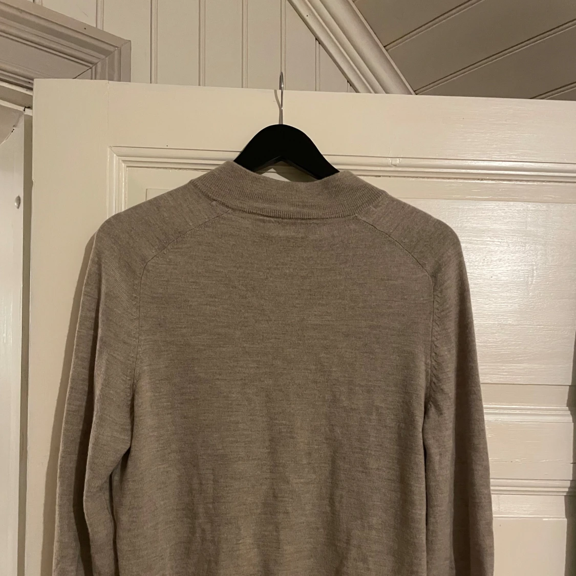 Morris halv zip i merinoull - 91