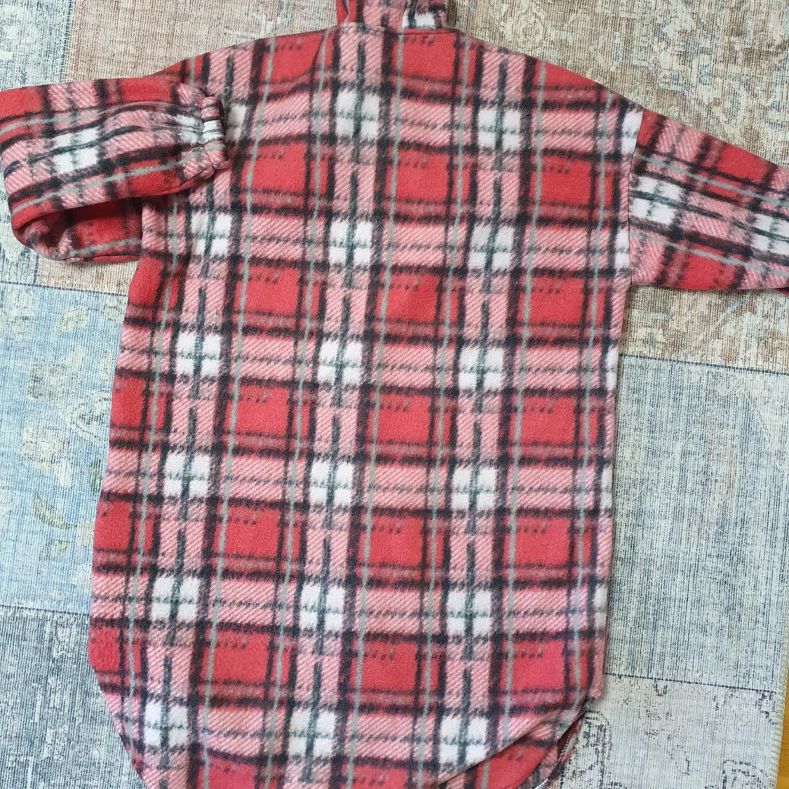 Rutig fleecejacka från Lina Collection - 90