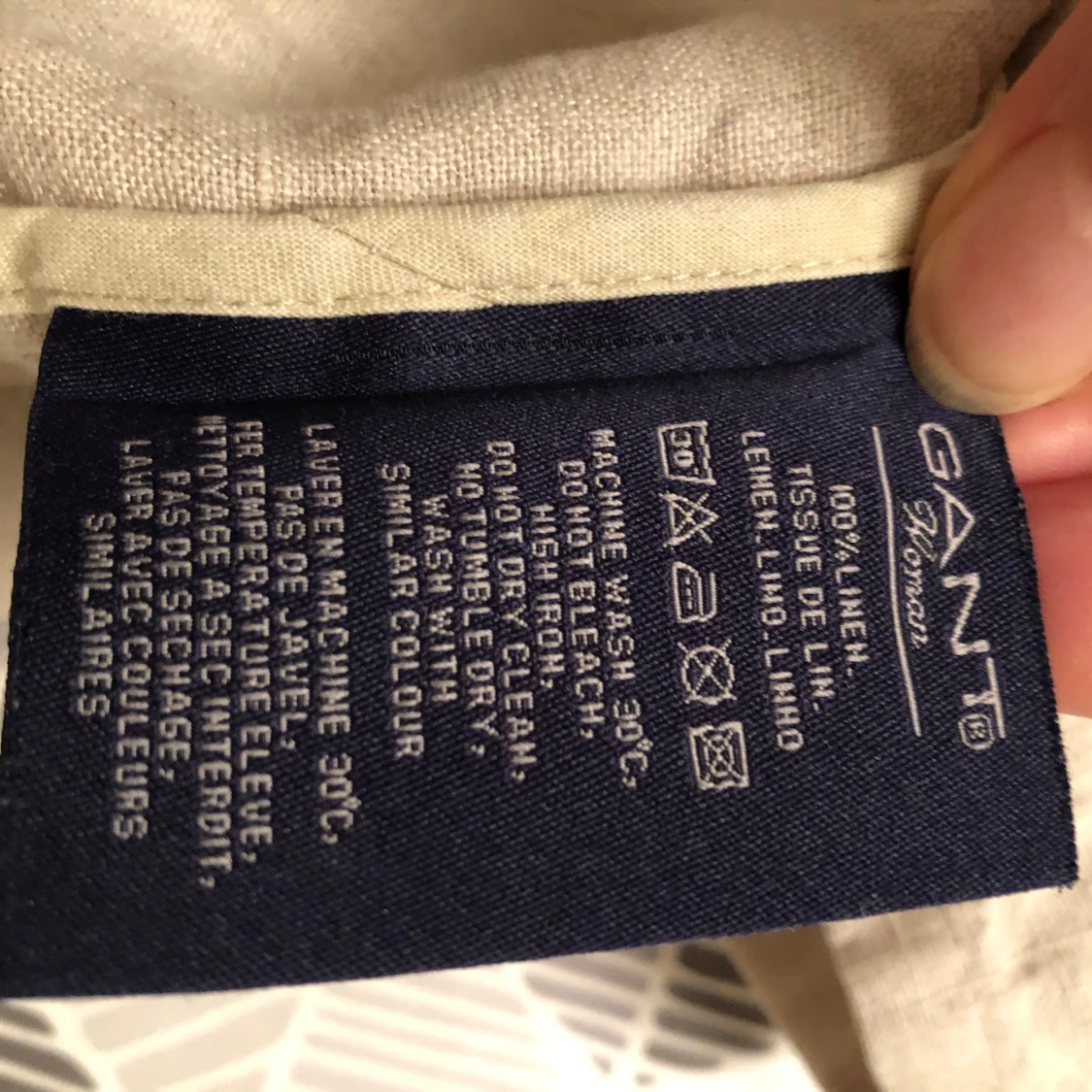 Beige linnejacka från GANT - 92