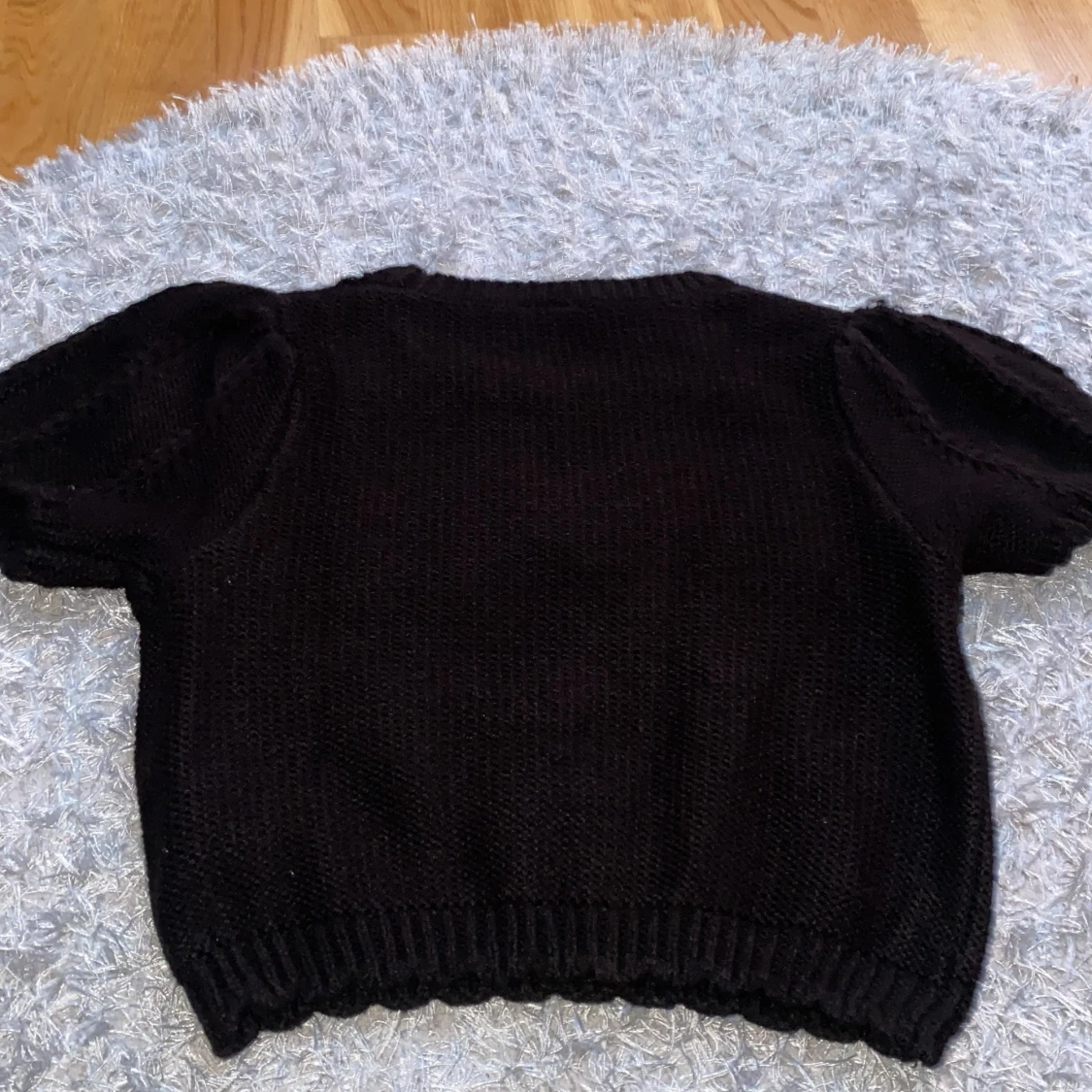 Svart Stickad blus  - 90