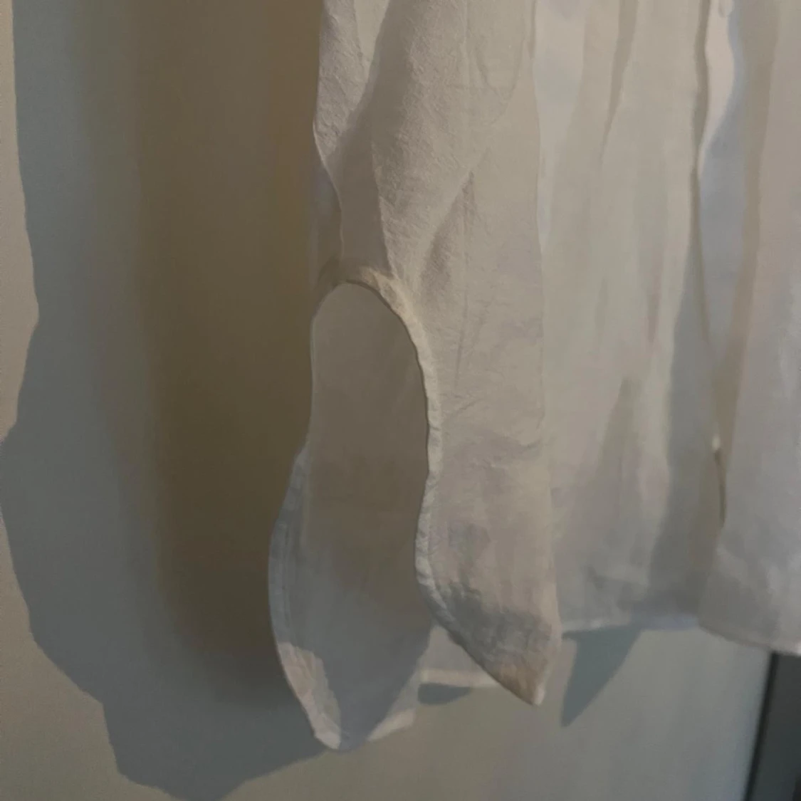 Vit genomskinlig skjorta, strl 38 - 92