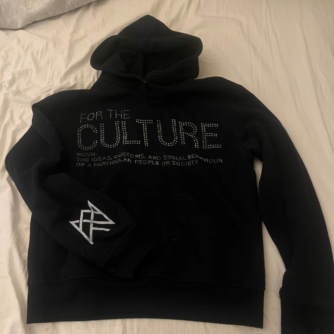 For the culture hoodie blå 