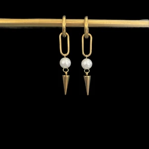 Örhängen  - Örhängena är rostfria och finns även i silver💕 135kr/par🙌