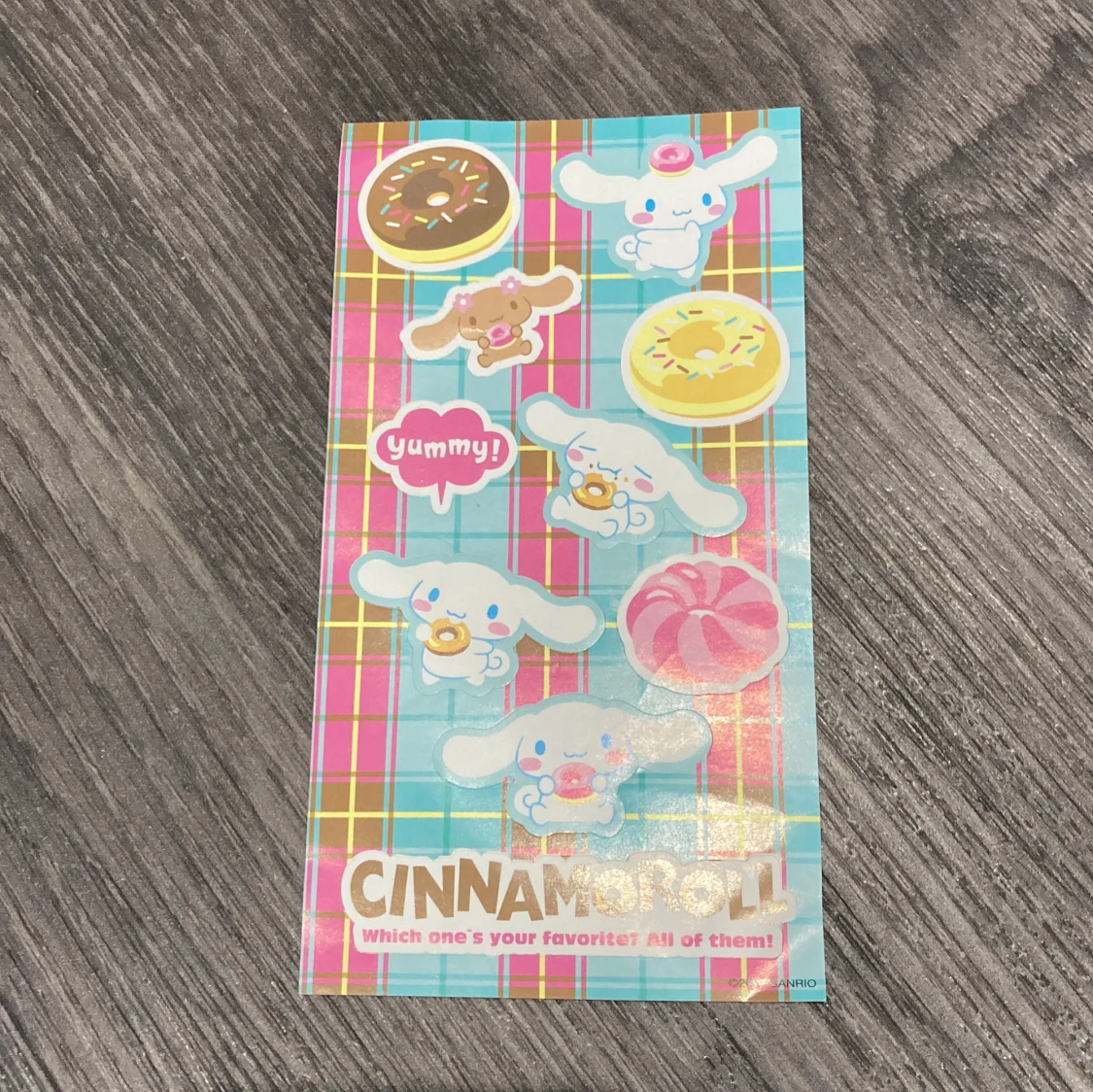 Cinnamoroll donut stickers 
