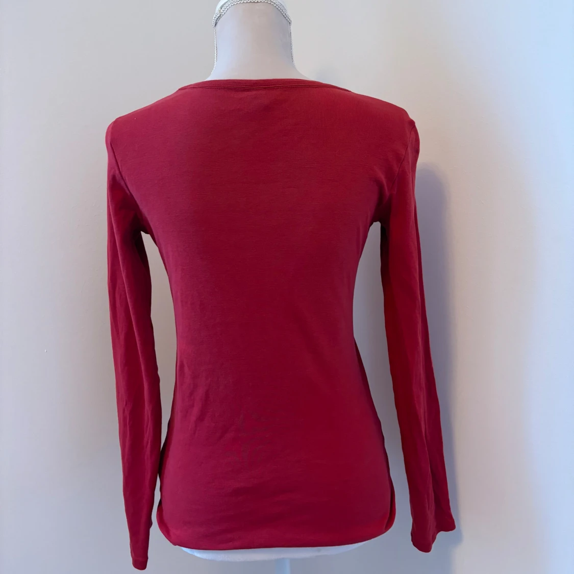 Röd långärmad topp från Benetton - 1