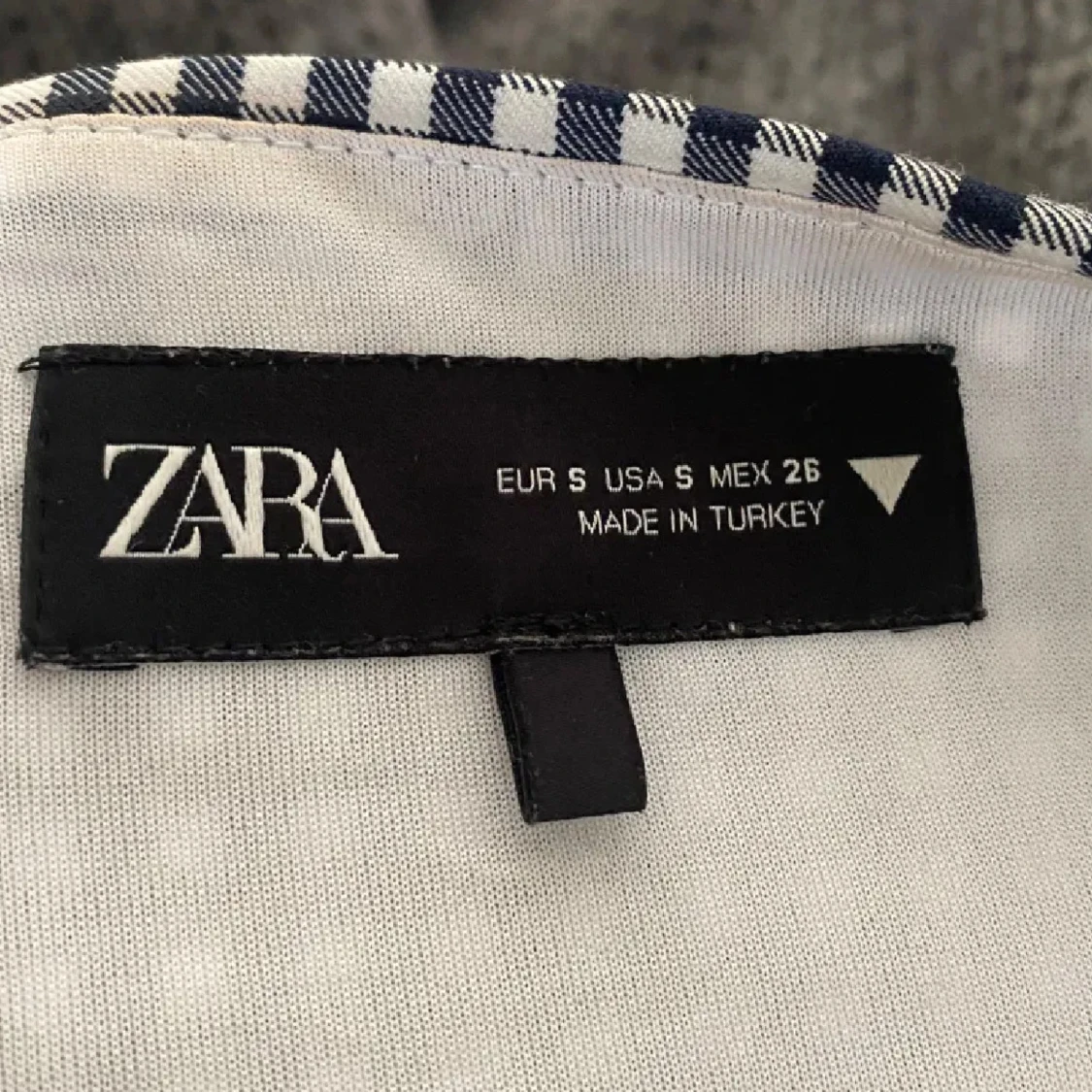 Svartvit rutig korsett från Zara - 90