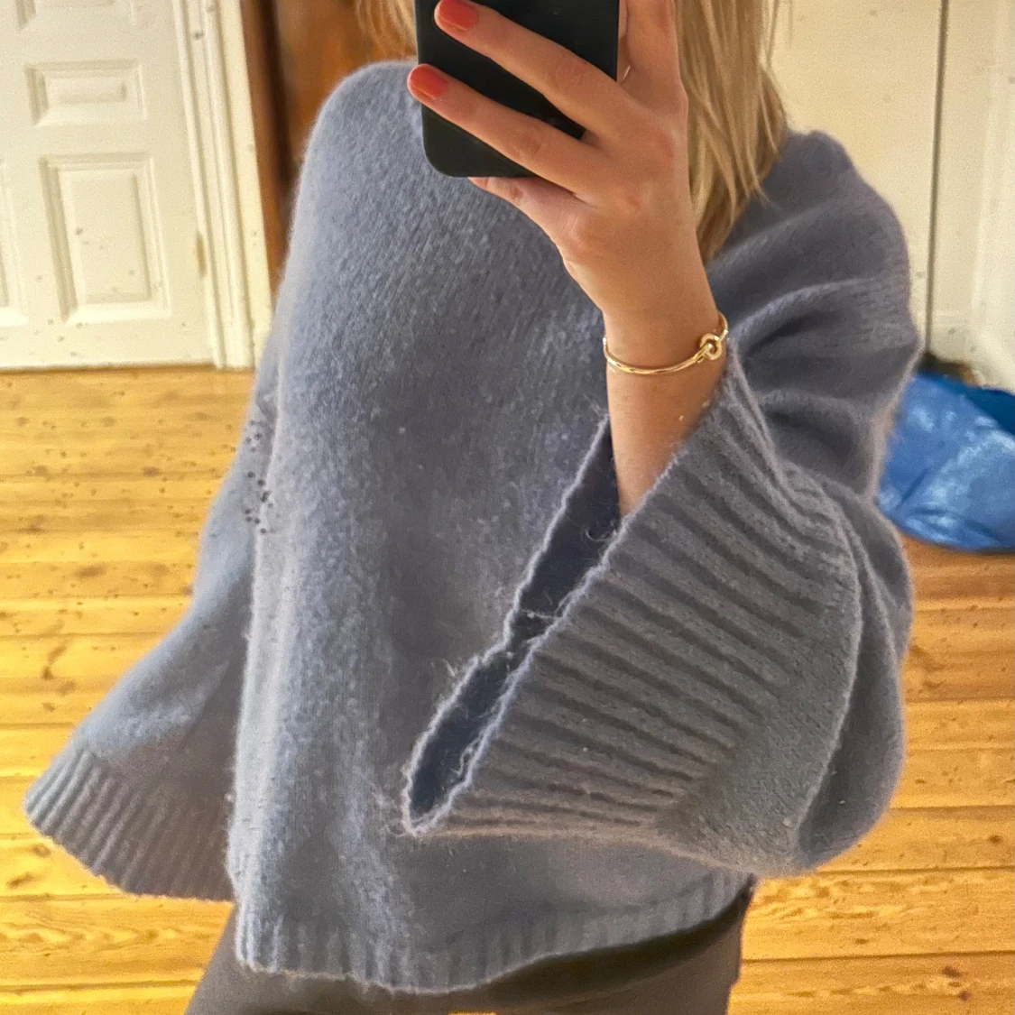 Blå stickad tröja ByMaleneBirger - 90