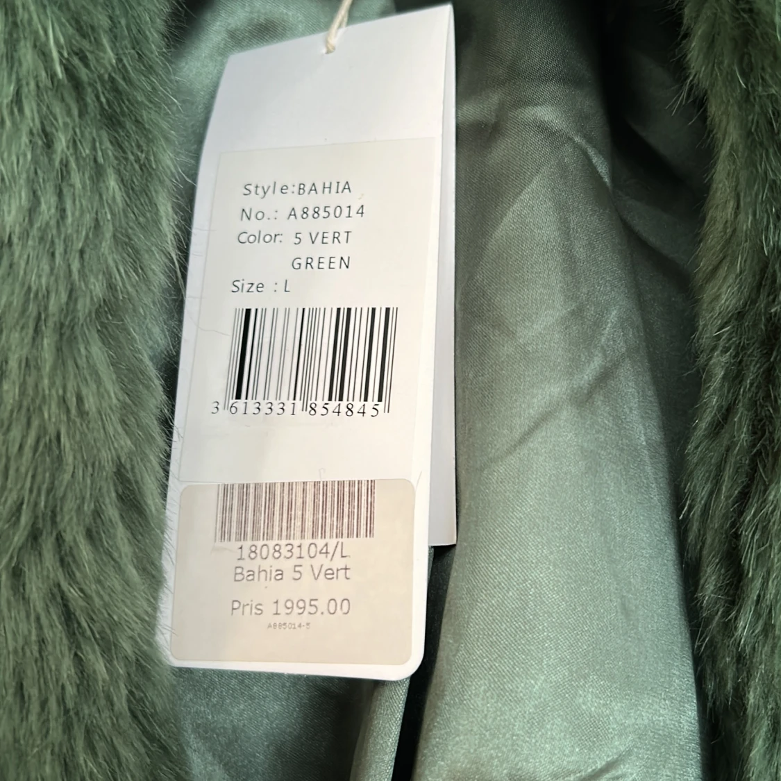 Grön fuskpälsjacka från Derby - 90