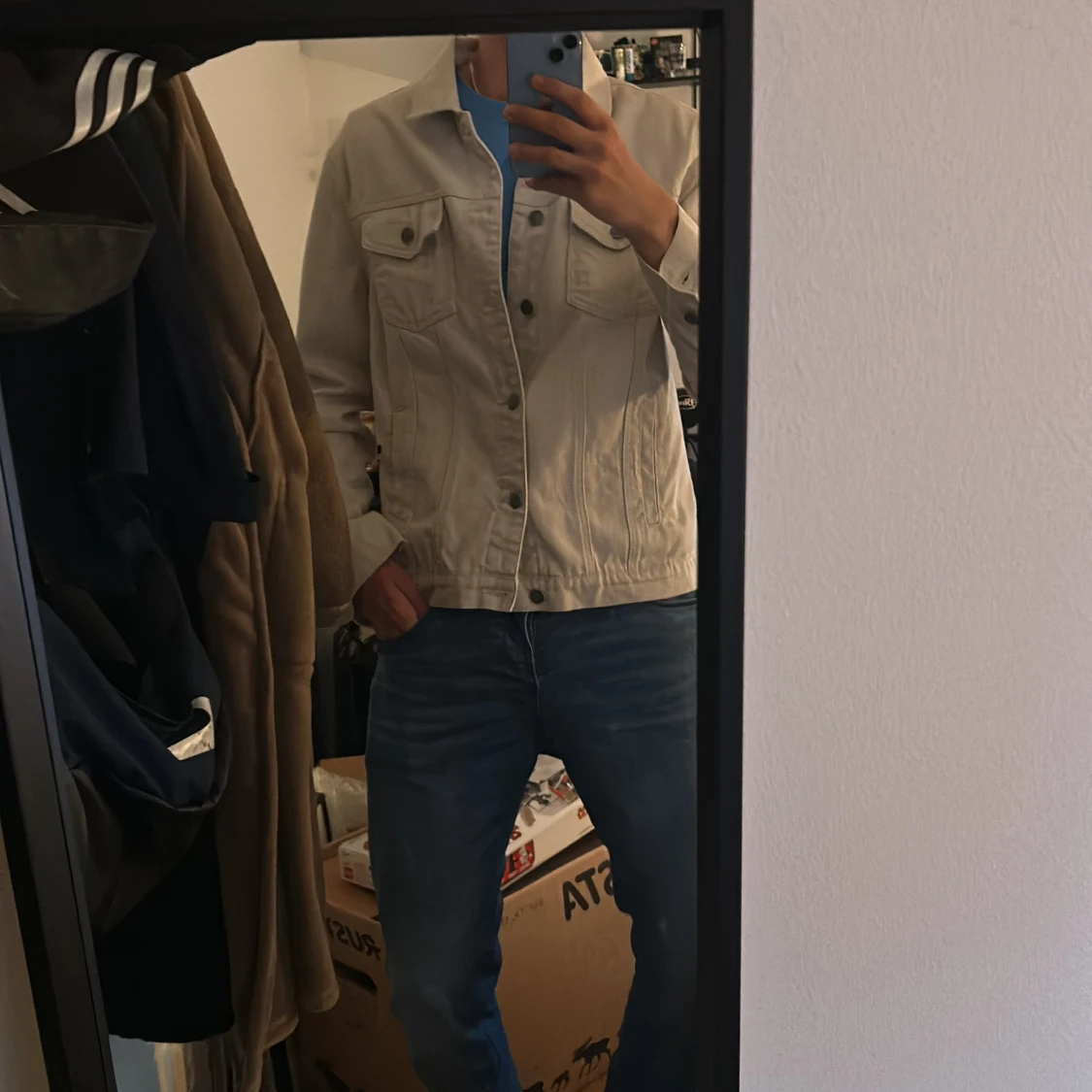 Jeans overshirt storlek L