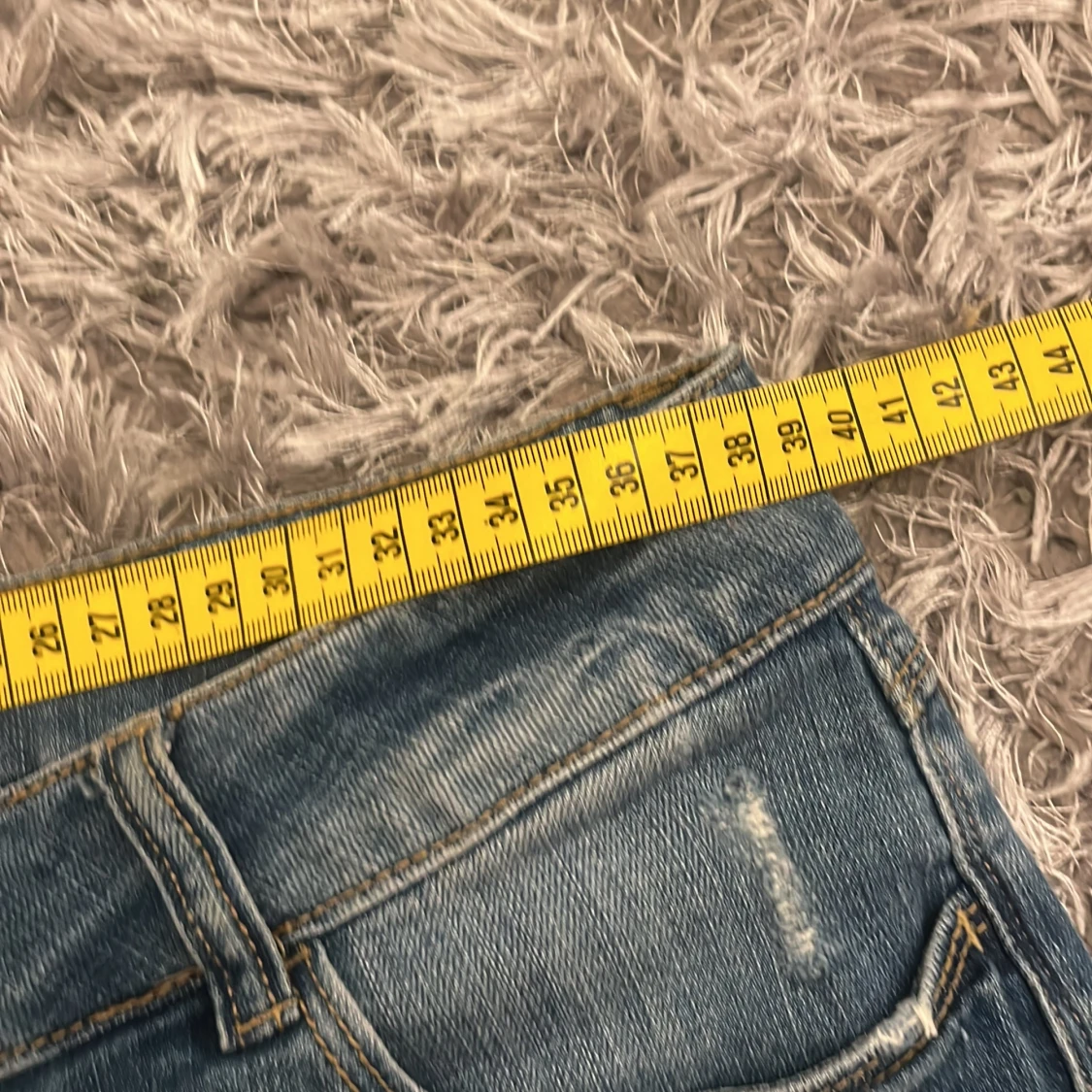 Lågmidjade jeans shorts  - 93