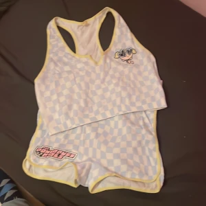 Set hög midja  - Vitt,blått sett hög midja. Powerpuff girls 